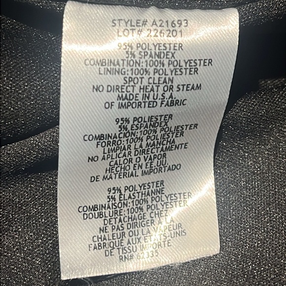 Aqua Black Dress with all over Gold Tone Sequins - Picture 17 of 17